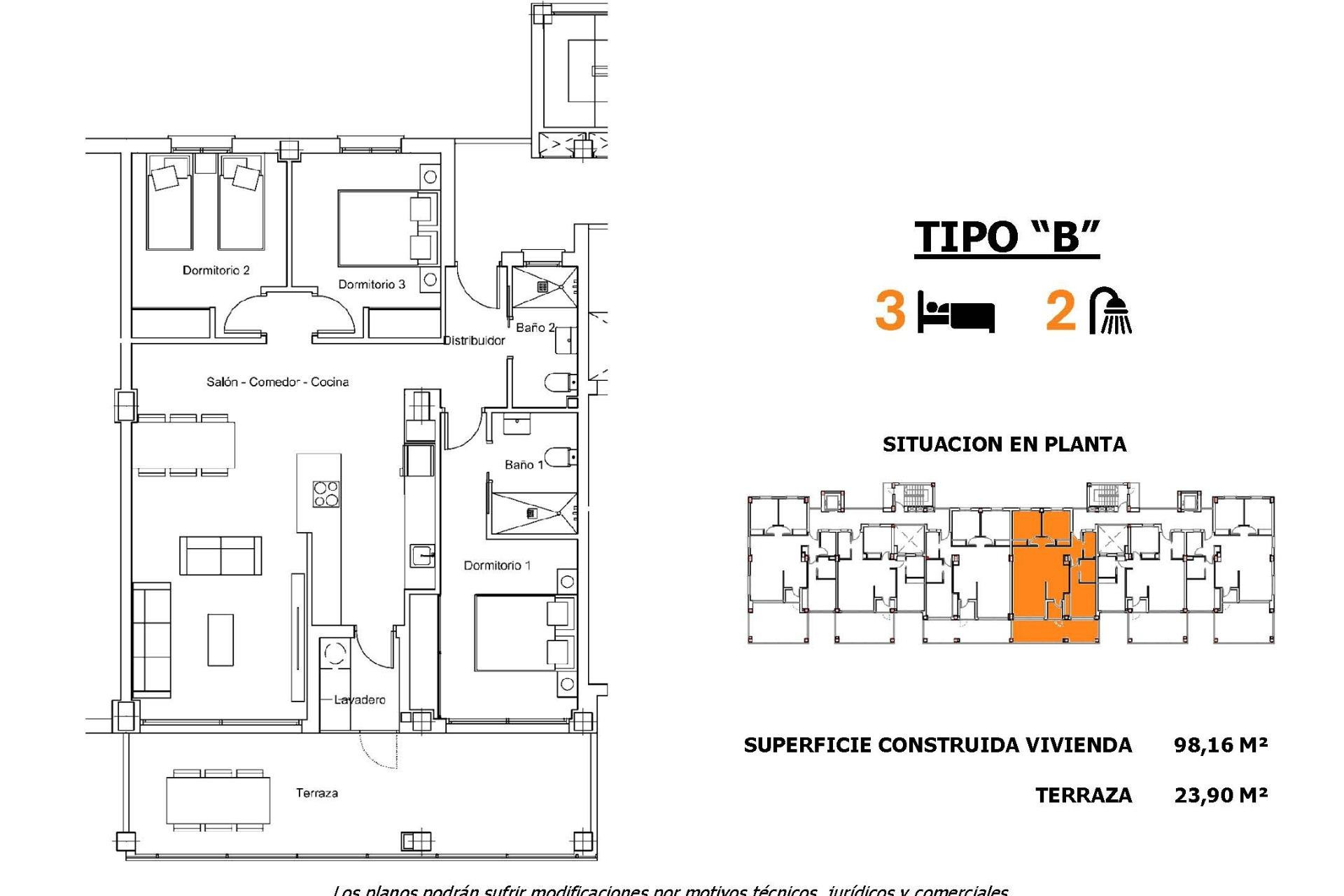 New Build - Apartment - San Miguel de Salinas - Pueblo