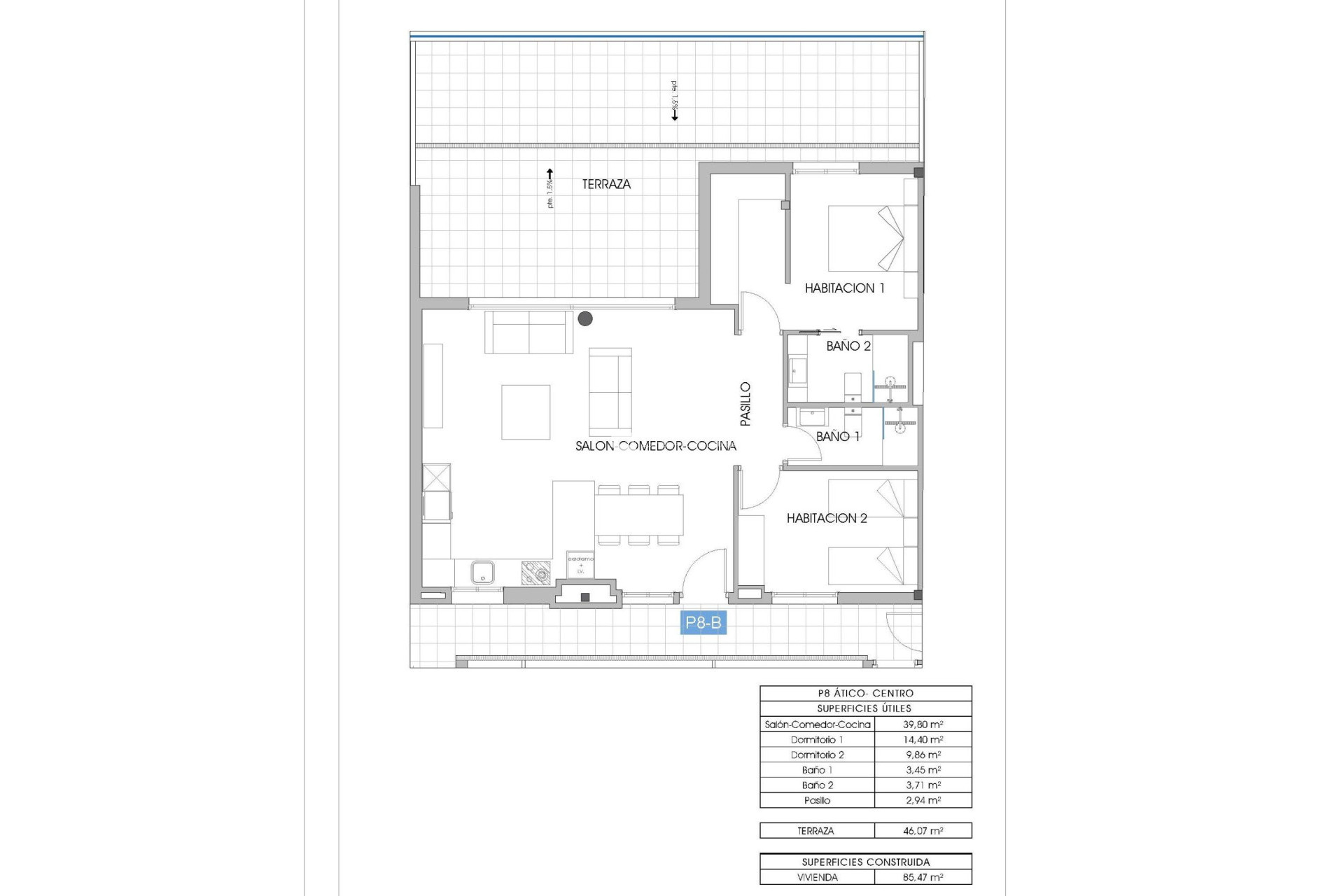 Nouvelle construction - Attique - Villajoyosa - Cala de Finestrat