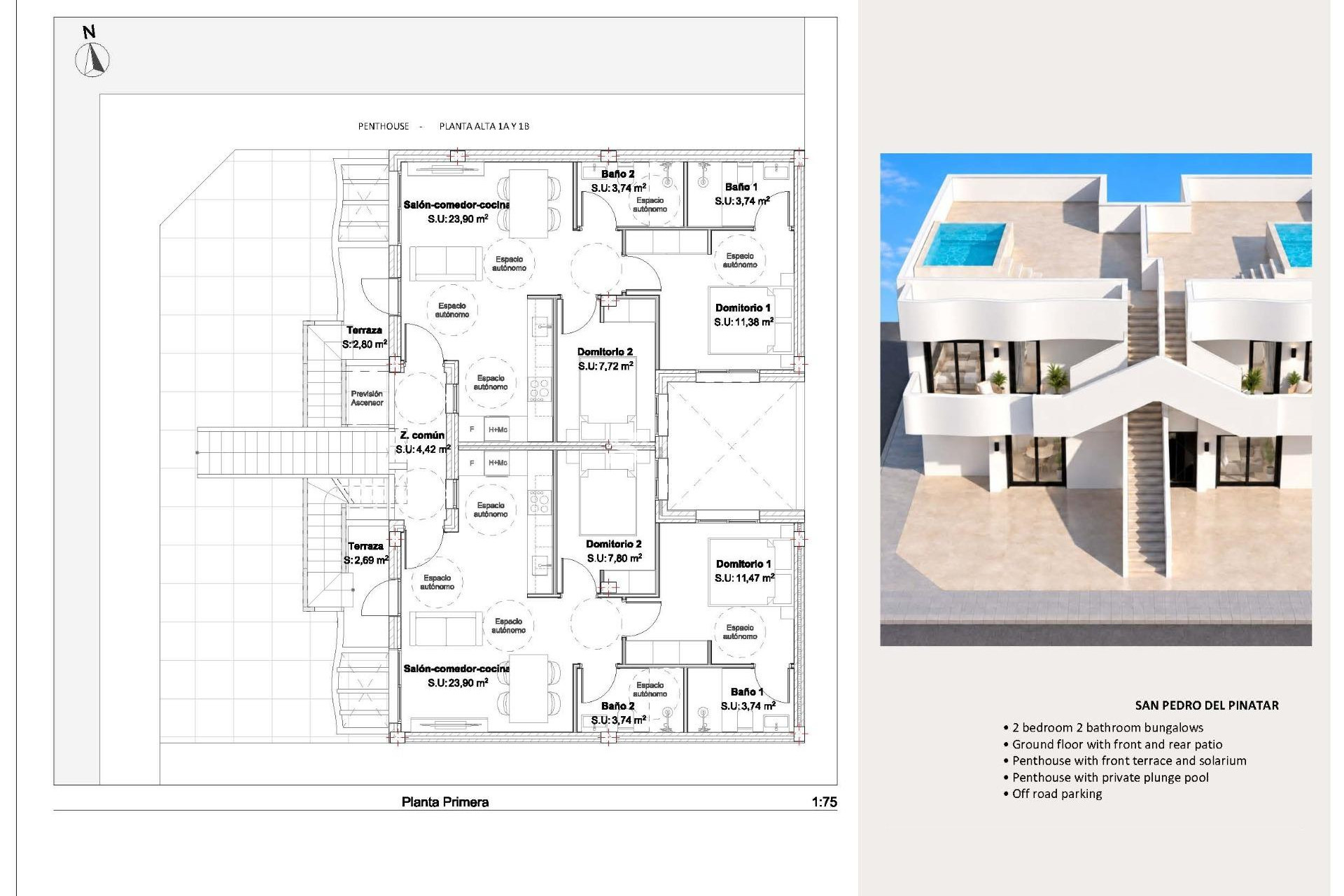 Obra nueva - Bungalow - San Pedro del Pinatar - Los Peñascos