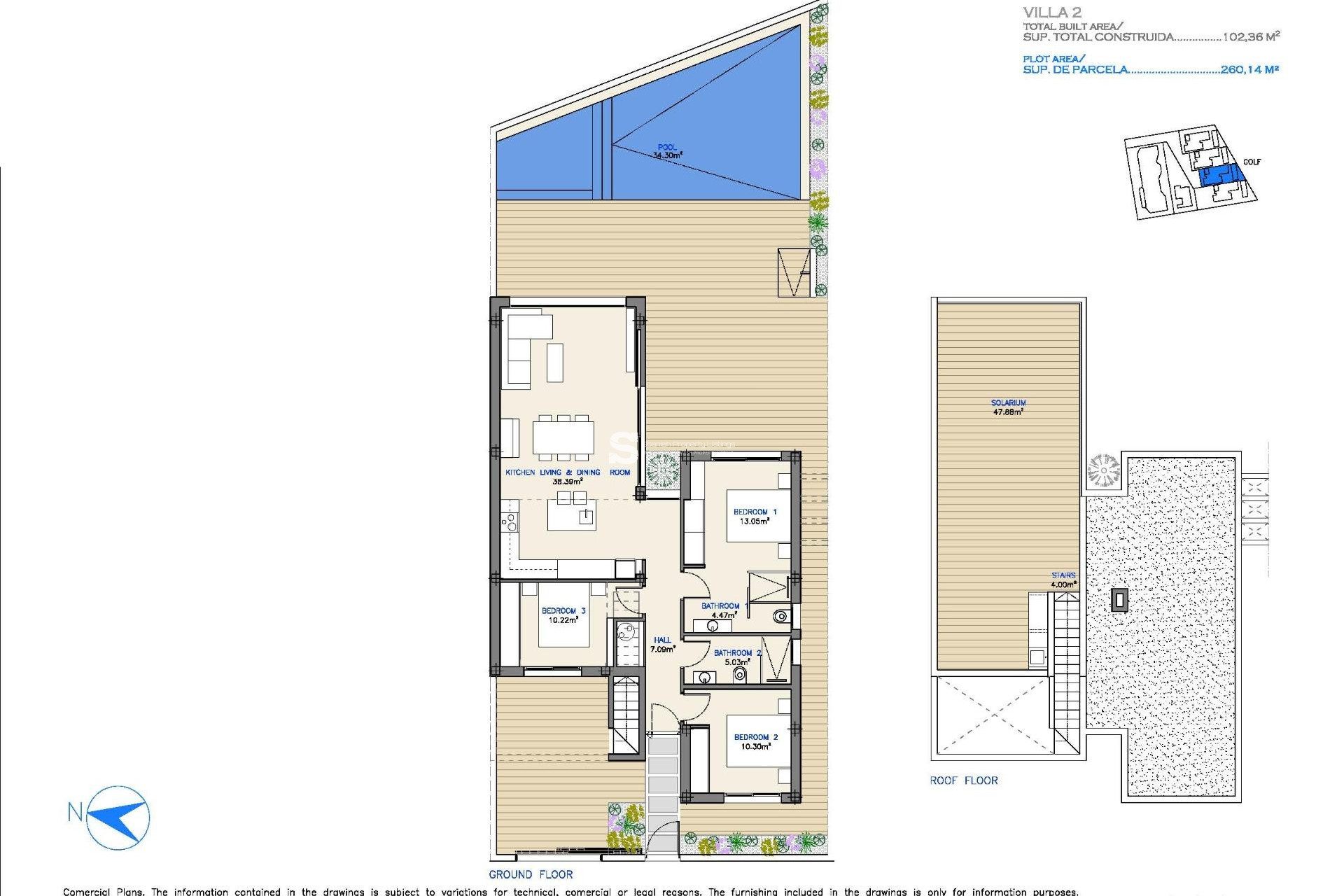 Obra nueva - Villa - Los Alcazares - Serena Golf