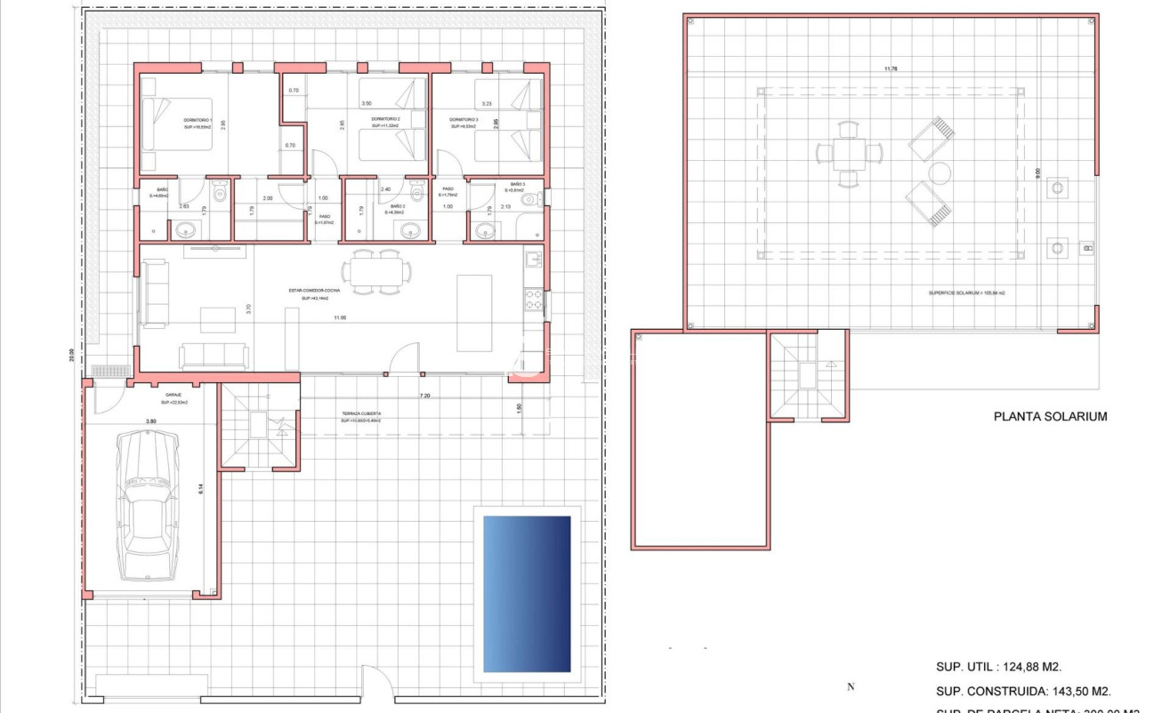 Nouvelle construction - Villa - Fuente Álamo - La Pinilla
