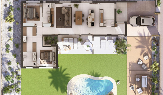 Nouvelle construction - Villa - Banos y Mendigo - Altaona Golf
