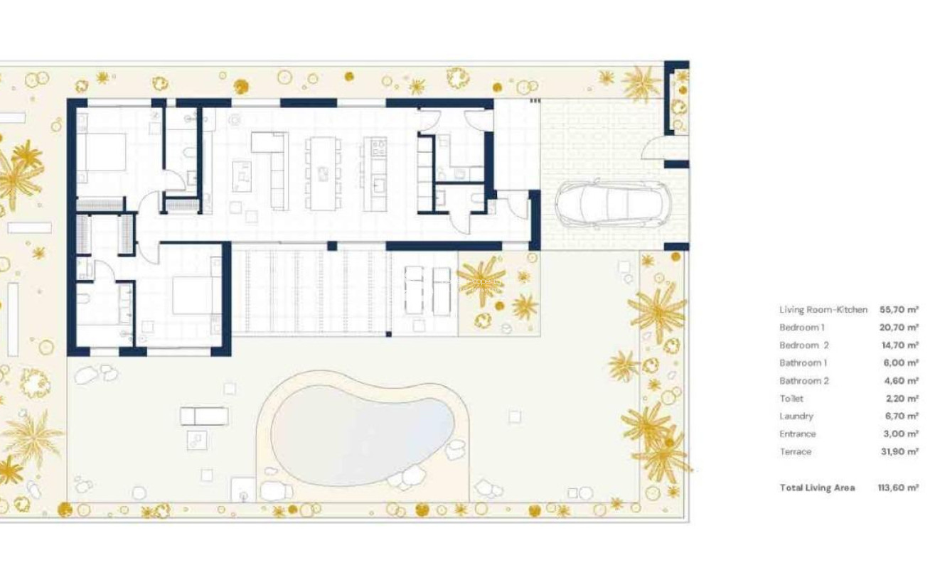 Nouvelle construction - Villa - Banos y Mendigo - Altaona Golf