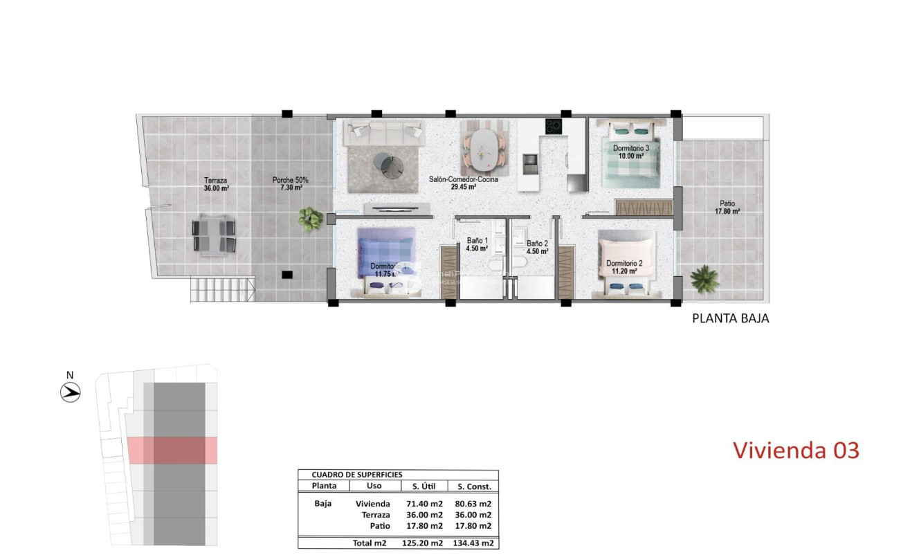 New Build - Bungalow - Pilar de la Horadada - pueblo