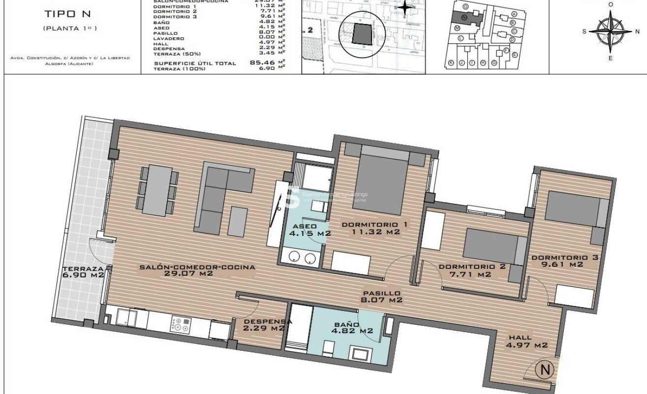New Build - Apartment - Algorfa - Pueblo