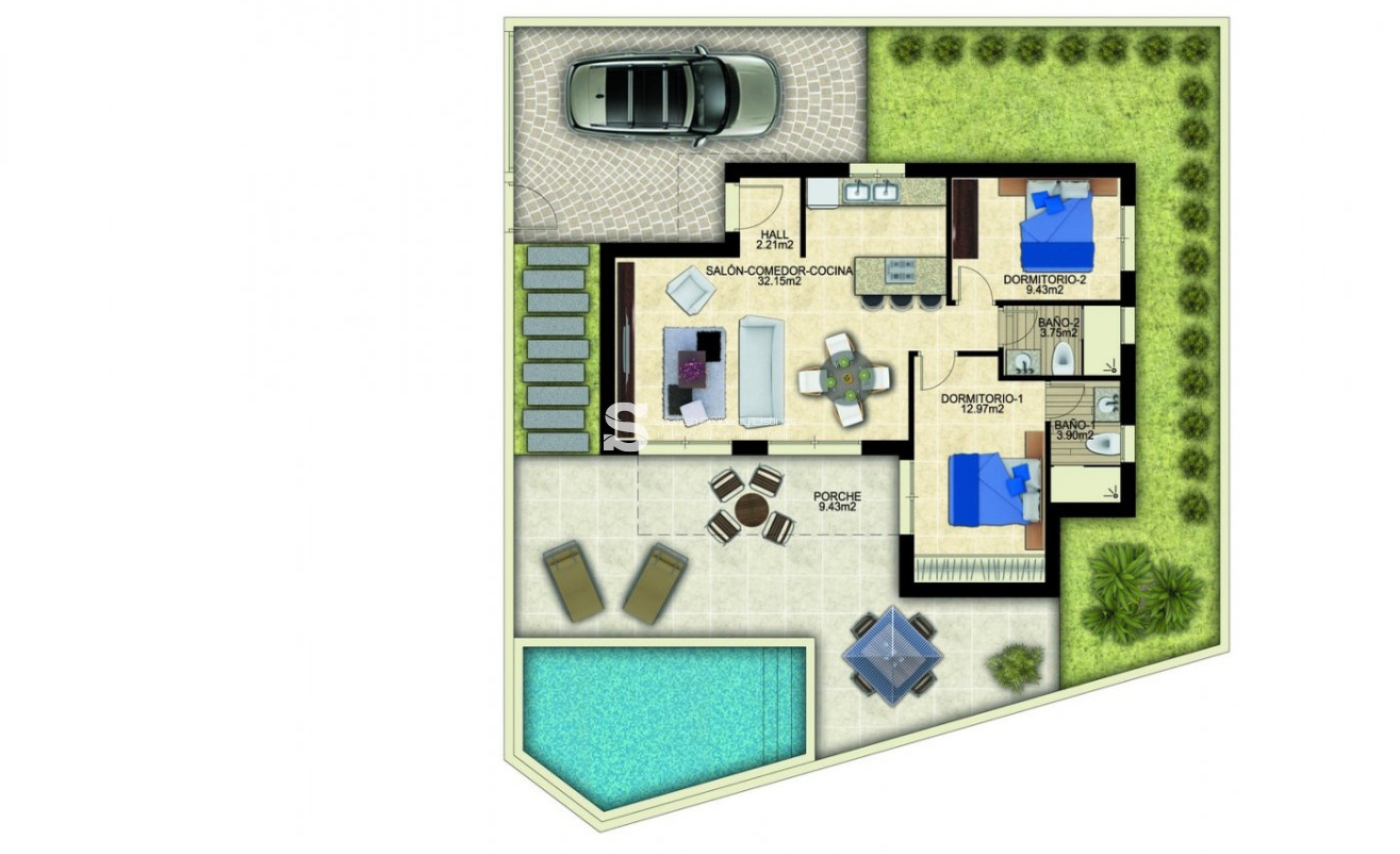 New Build - Villa - Benijofar - Polideportivo